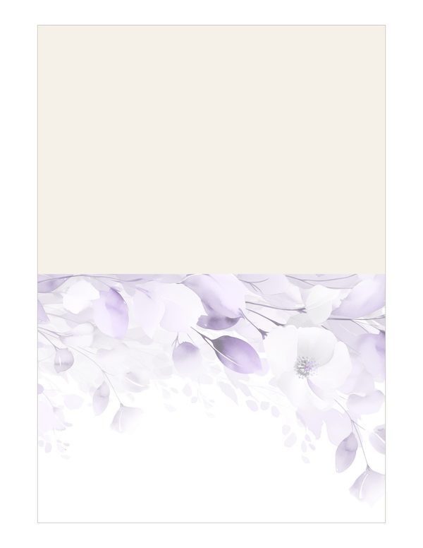 Purple Floral Watercolor Digital Paper Kit: Printable Papers, Cards, Tags, Ephemera — image 15
