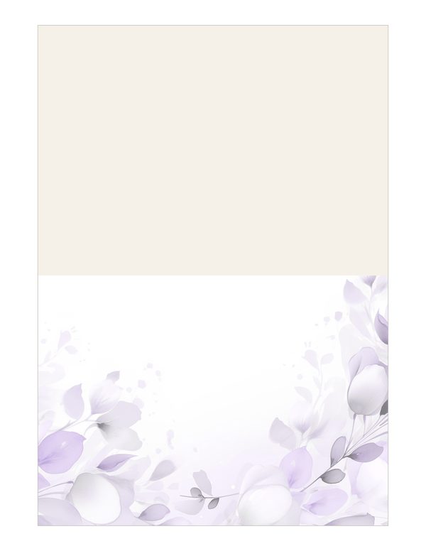 Purple Floral Watercolor Digital Paper Kit: Printable Papers, Cards, Tags, Ephemera — image 16