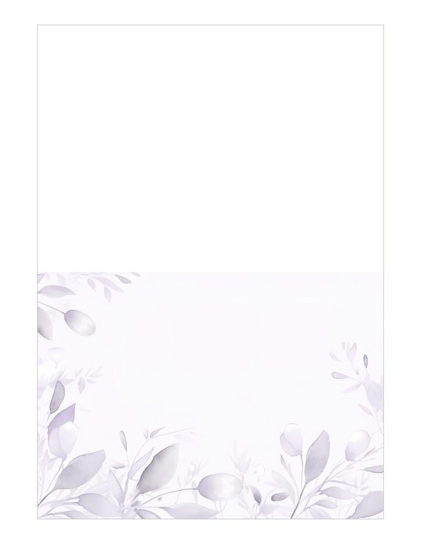 Purple Floral Watercolor Digital Paper Kit: Printable Papers, Cards, Tags, Ephemera — image 19