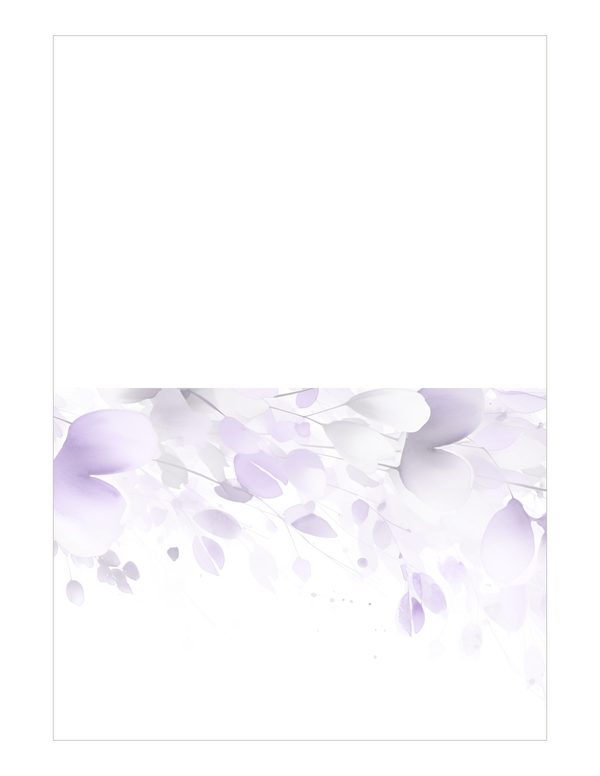 Purple Floral Watercolor Digital Paper Kit: Printable Papers, Cards, Tags, Ephemera — image 21