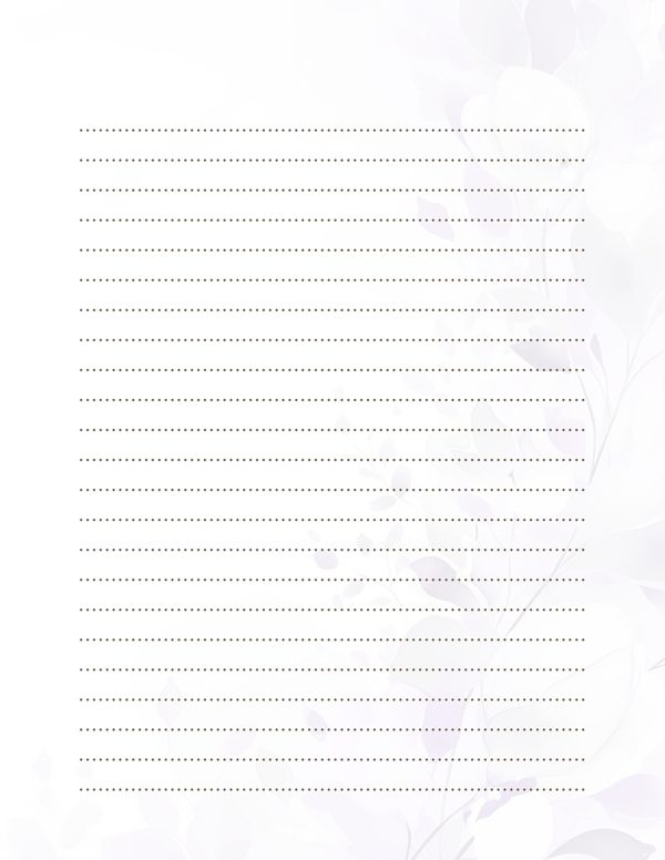 Purple Floral Watercolor Digital Paper Kit: Printable Papers, Cards, Tags, Ephemera — image 34