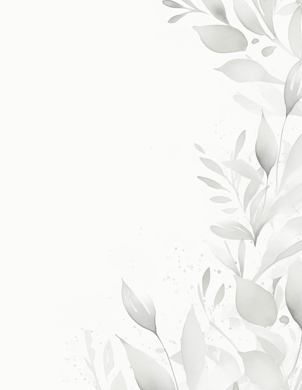 Grey Floral Watercolor Digital Paper Kit: Printable Papers, Cards, Tags, Ephemera - Commercial Use — image 1
