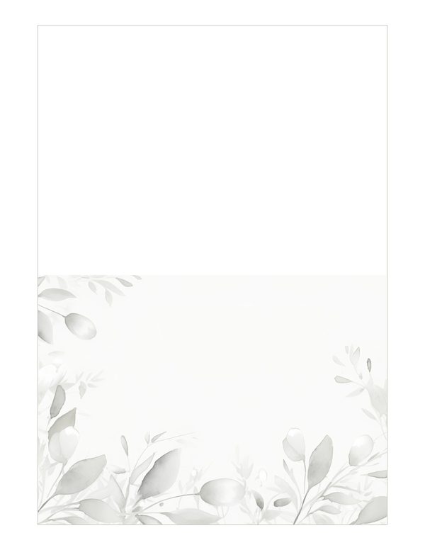 Grey Floral Watercolor Digital Paper Kit: Printable Papers, Cards, Tags, Ephemera - Commercial Use — image 19
