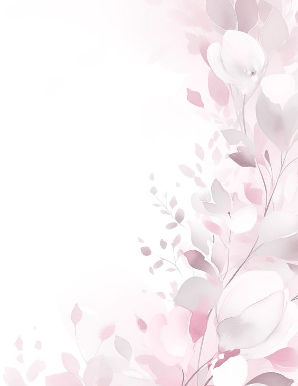 Pink Floral Watercolor Digital Paper Kit: Printable Papers, Cards, Tags, Ephemera - Commercial Use — image 2