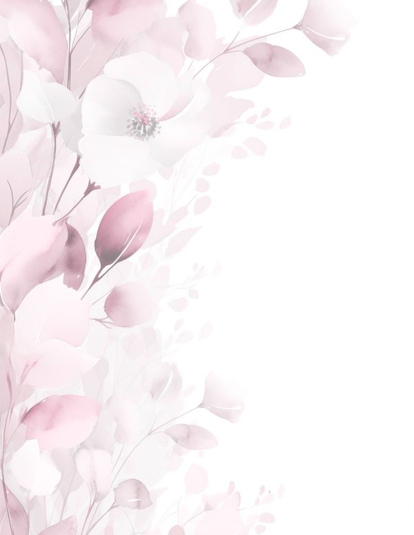Pink Floral Watercolor Digital Paper Kit: Printable Papers, Cards, Tags, Ephemera - Commercial Use — image 3