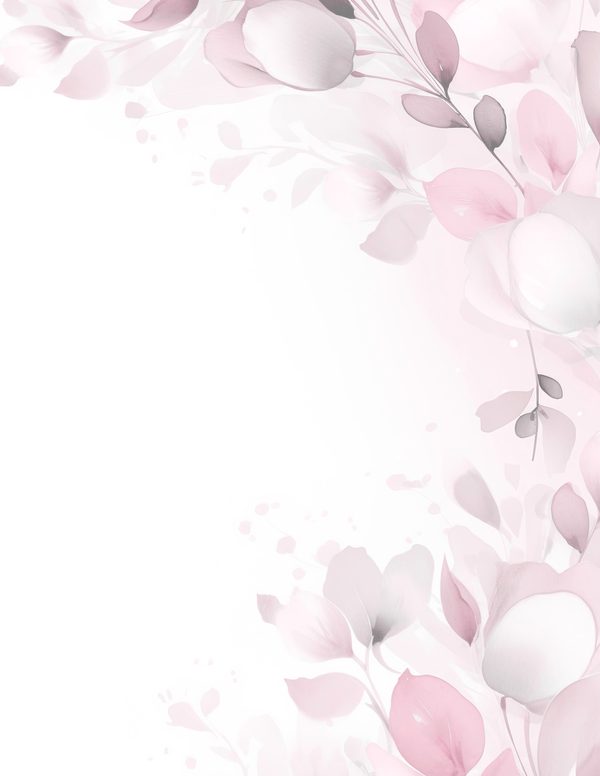 Pink Floral Watercolor Digital Paper Kit: Printable Papers, Cards, Tags, Ephemera - Commercial Use — image 4