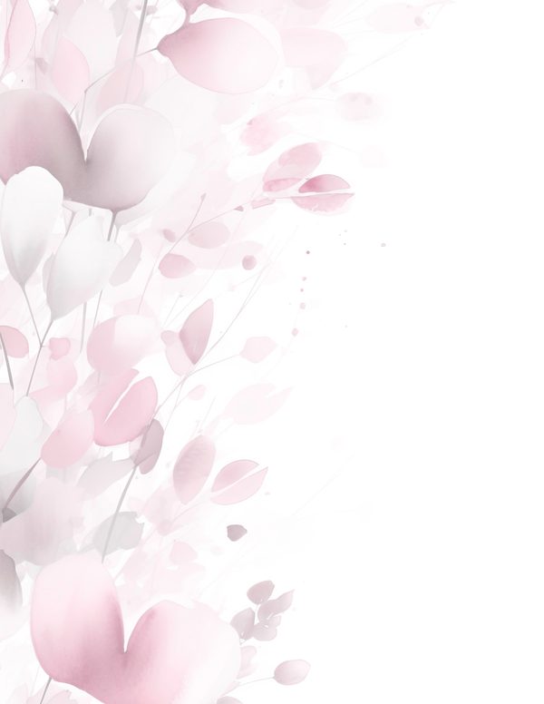 Pink Floral Watercolor Digital Paper Kit: Printable Papers, Cards, Tags, Ephemera - Commercial Use — image 9