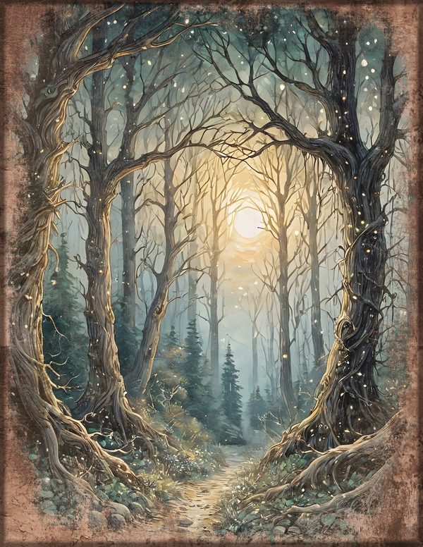 Junk Journal Kit: Printable Pages, Cards, Tags and Ephemera - Witching Hour - Commercial Use — image 6