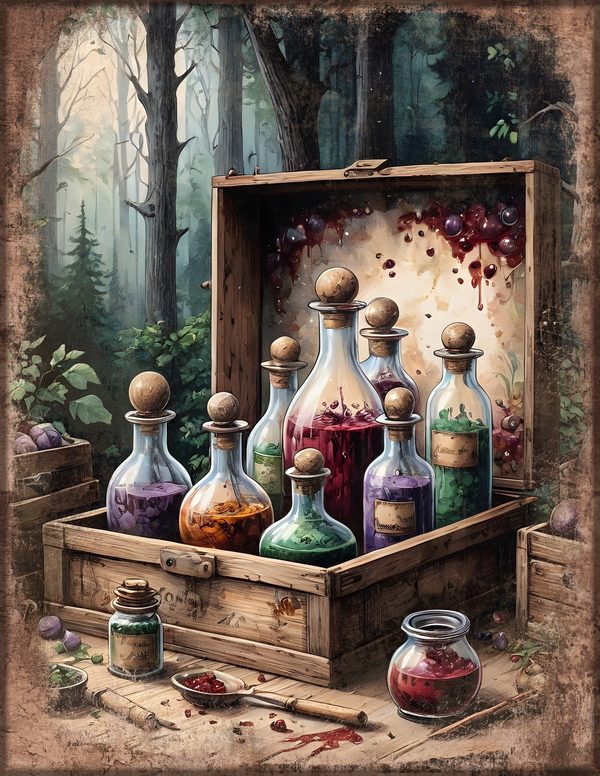 Junk Journal Kit: Printable Pages, Cards, Tags and Ephemera - Witching Hour - Commercial Use — image 10