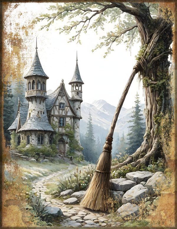 Junk Journal Kit: Printable Pages, Cards, Tags and Ephemera - Witching Hour - Commercial Use — image 19