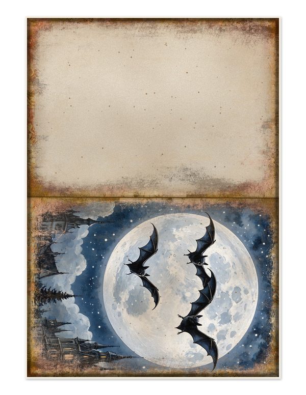 Junk Journal Kit: Printable Pages, Cards, Tags and Ephemera - Witching Hour - Commercial Use — image 28