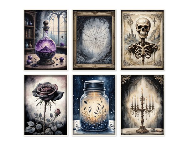 Junk Journal Kit: Printable Pages, Cards, Tags and Ephemera - Witching Hour - Commercial Use — image 48
