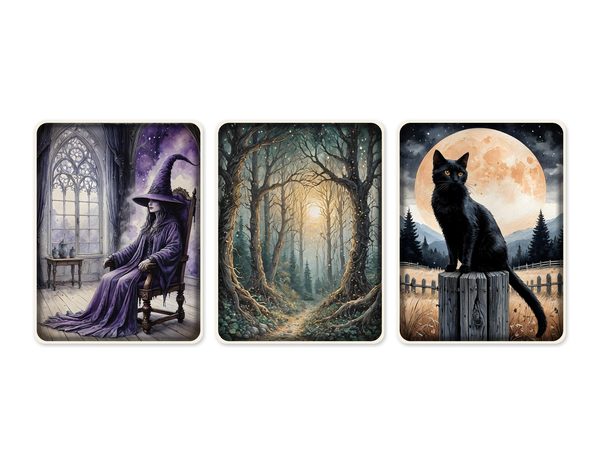 Junk Journal Kit: Printable Pages, Cards, Tags and Ephemera - Witching Hour - Commercial Use — image 50