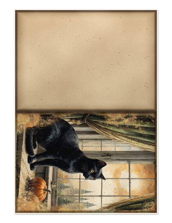 Junk Journal Kit: Printable Pages, Cards, Tags and Ephemera - Black Cats - Commercial Use — image 21