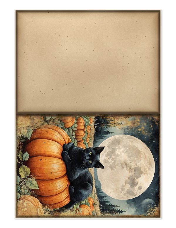 Junk Journal Kit: Printable Pages, Cards, Tags and Ephemera - Black Cats - Commercial Use — image 25