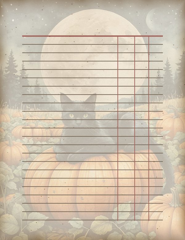 Junk Journal Kit: Printable Pages, Cards, Tags and Ephemera - Black Cats - Commercial Use — image 57