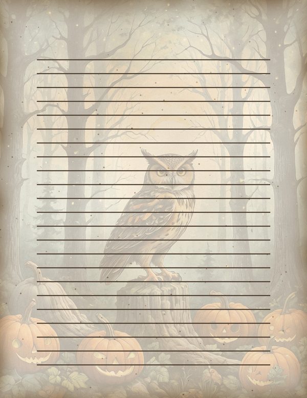 Junk Journal Kit: Printable Pages, Cards, Tags and Ephemera - Harvest Moon Owls - Commercial Use — image 52
