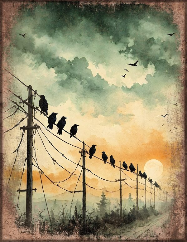 Junk Journal Kit: Printable Pages, Cards, Tags and Ephemera - Harvest Moon Ravens - Commercial Use — image 12
