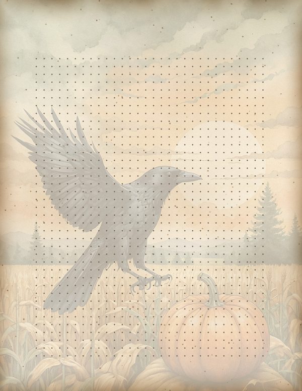 Junk Journal Kit: Printable Pages, Cards, Tags and Ephemera - Harvest Moon Ravens - Commercial Use — image 61