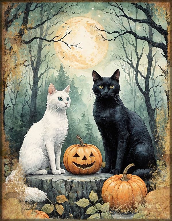 Junk Journal Papers: Printable Vintage Pages - Witches Kitchen - Commercial Use — image 1