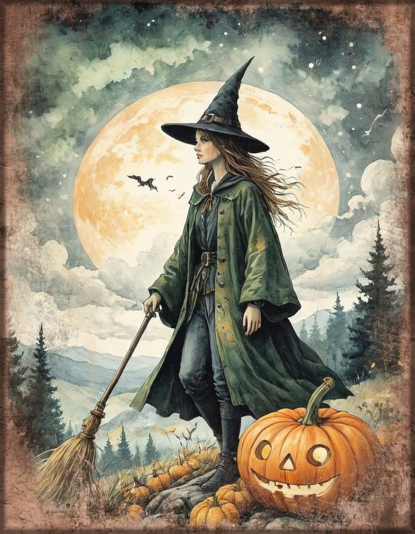 Junk Journal Papers: Printable Vintage Pages - Witches Kitchen - Commercial Use — image 4