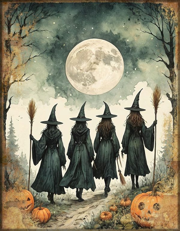 Junk Journal Papers: Printable Vintage Pages - Witches Kitchen - Commercial Use — image 13
