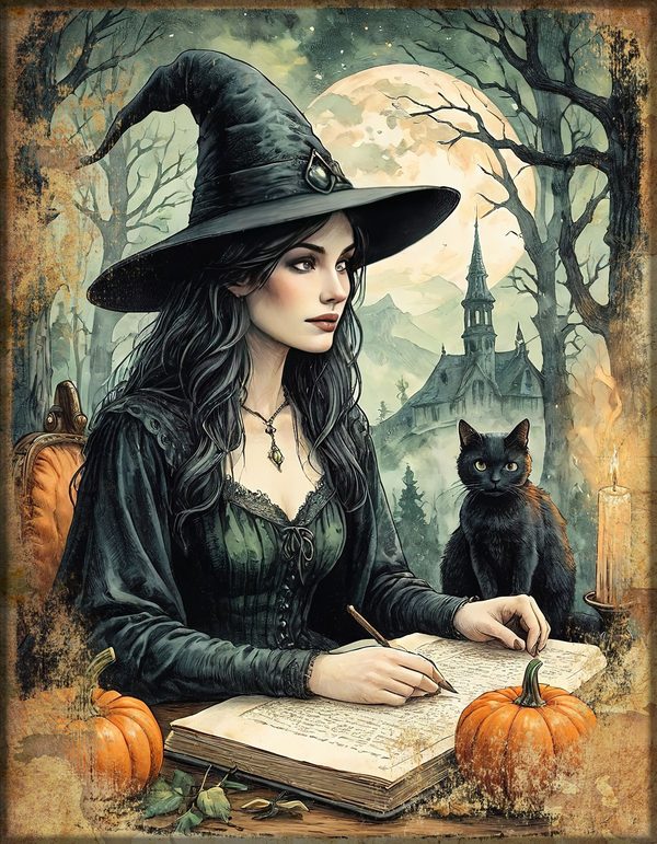 Junk Journal Papers: Printable Vintage Pages - Witches Kitchen - Commercial Use — image 39