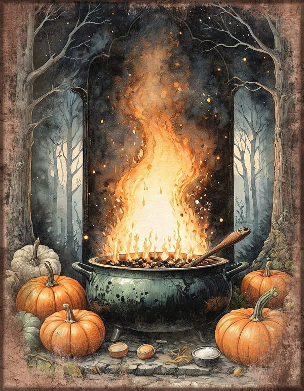 Junk Journal Papers: Printable Vintage Pages - Witches Kitchen - Commercial Use — image 44