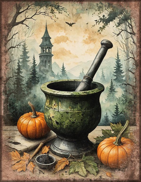 Junk Journal Papers: Printable Vintage Pages - Witches Kitchen - Commercial Use — image 52