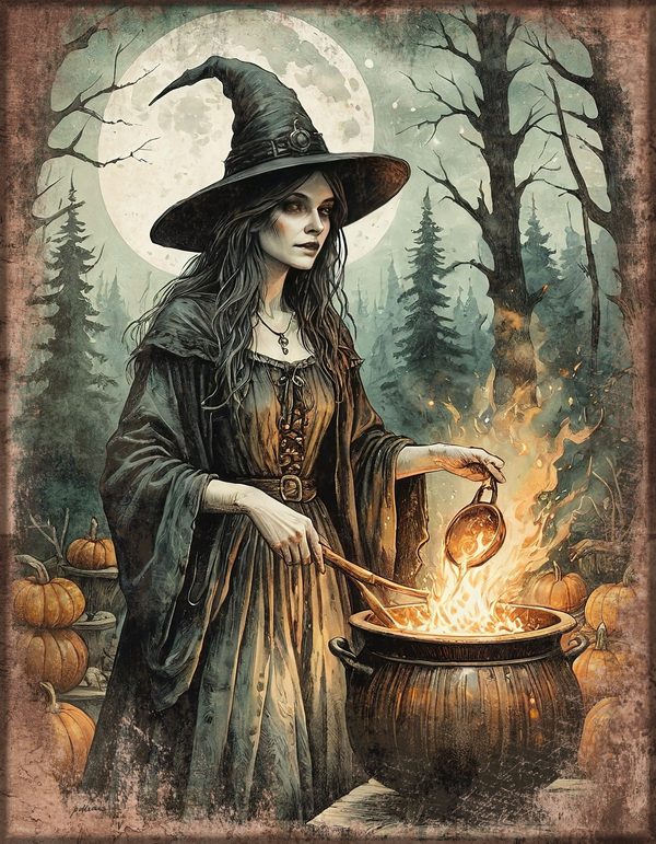 Junk Journal Papers: Printable Vintage Pages - Witches Kitchen - Commercial Use — image 56