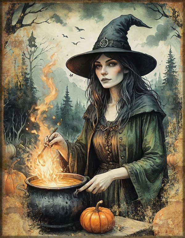 Junk Journal Papers: Printable Vintage Pages - Witches Kitchen - Commercial Use — image 63