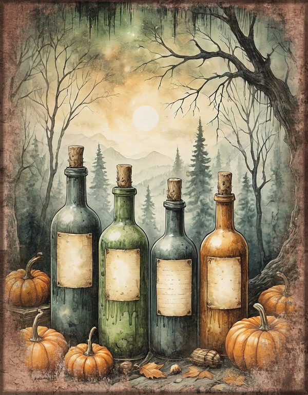 Junk Journal Papers: Printable Vintage Pages - Witches Kitchen - Commercial Use — image 64