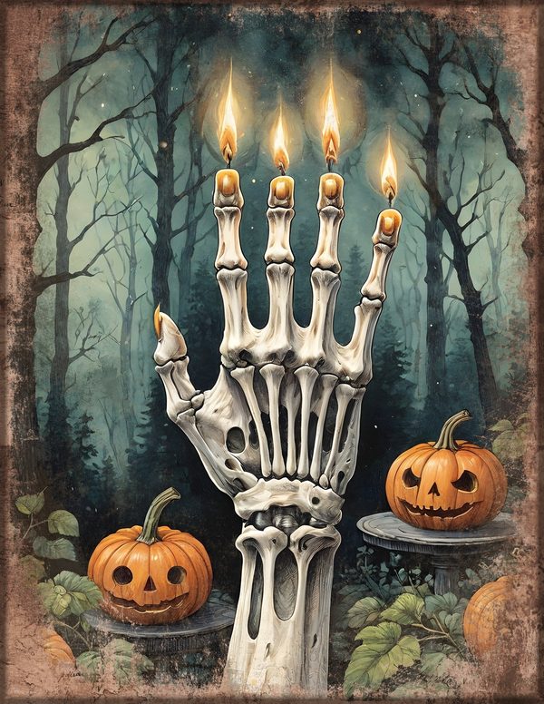 Junk Journal Papers: Printable Vintage Pages - Harvest Moon Hauntings - Commercial Use — image 14