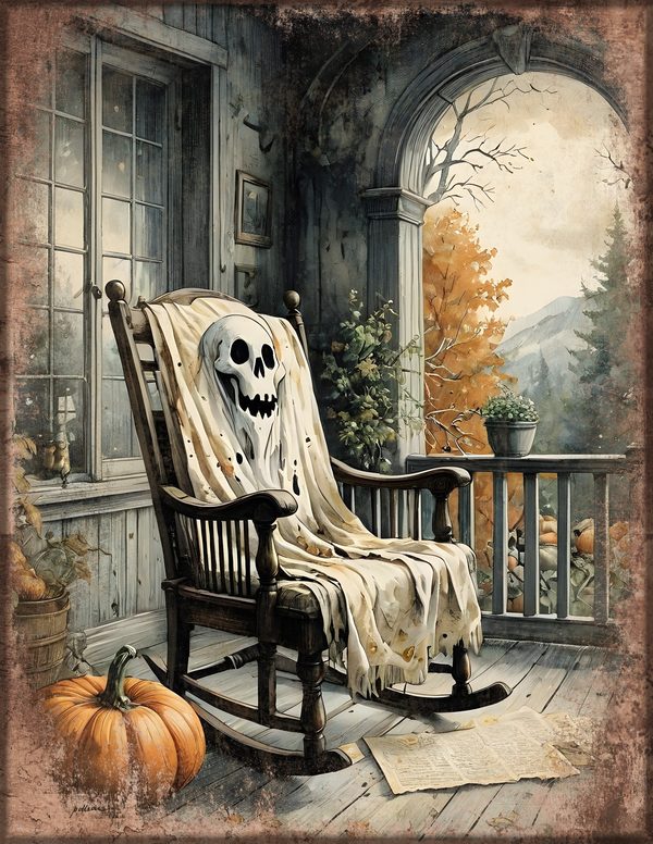 Junk Journal Papers: Printable Vintage Pages - Harvest Moon Hauntings - Commercial Use — image 28