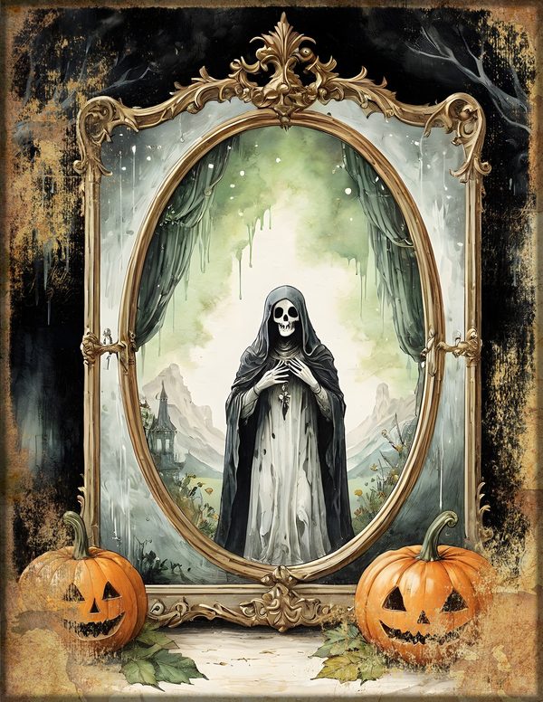 Junk Journal Papers: Printable Vintage Pages - Harvest Moon Hauntings - Commercial Use — image 35