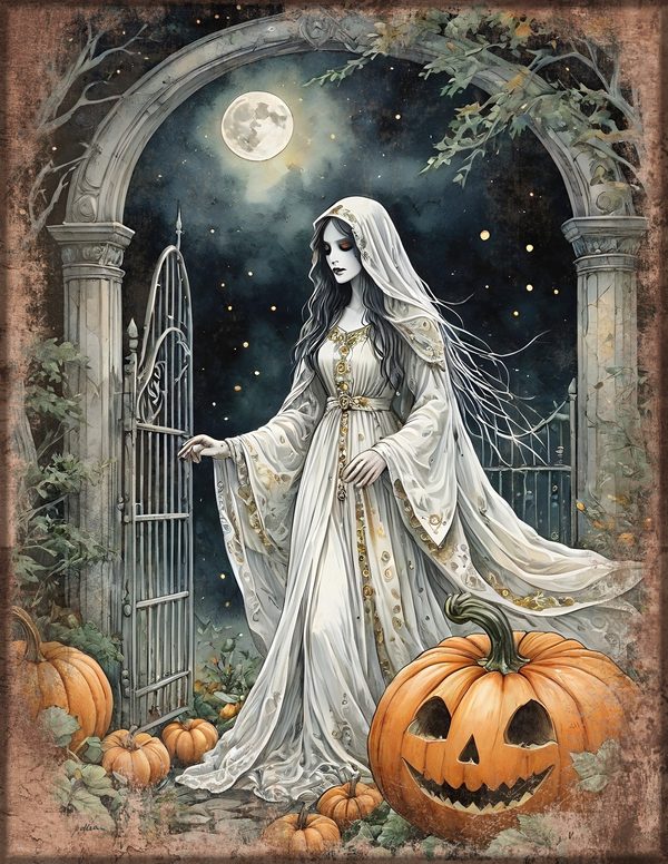 Junk Journal Papers: Printable Vintage Pages - Harvest Moon Hauntings - Commercial Use — image 38