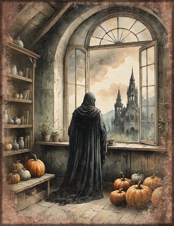 Junk Journal Papers: Printable Vintage Pages - Harvest Moon Hauntings - Commercial Use — image 44