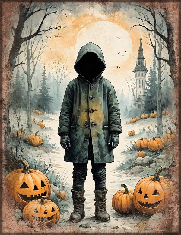 Junk Journal Papers: Printable Vintage Pages - Harvest Moon Hauntings - Commercial Use — image 54