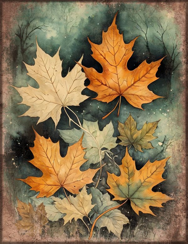Junk Journal Papers: Printable Vintage Pages - Harvest Moon Hauntings - Commercial Use — image 56