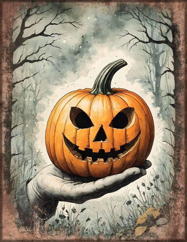 Junk Journal Papers: Printable Vintage Pages - Harvest Moon Hauntings - Commercial Use — image 62
