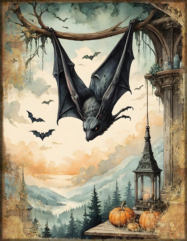 Junk Journal Papers: Printable Vintage Pages - Harvest Moon Hauntings - Commercial Use — image 65