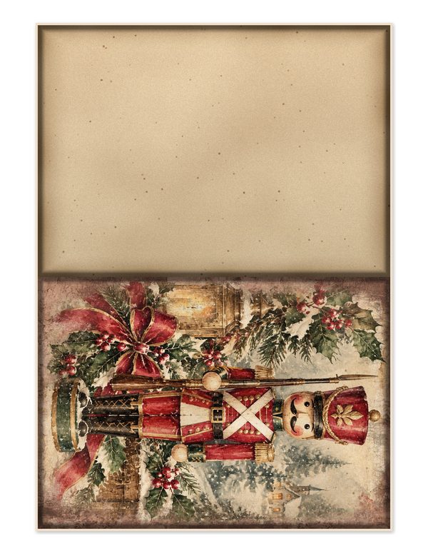Vintage Christmas Morning Junk Journal Kit: Printable Papers, Cards, Tags (Digital Download) — image 27