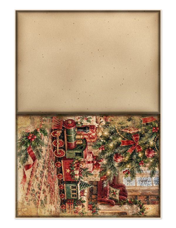 Vintage Christmas Morning Junk Journal Kit: Printable Papers, Cards, Tags (Digital Download) — image 30