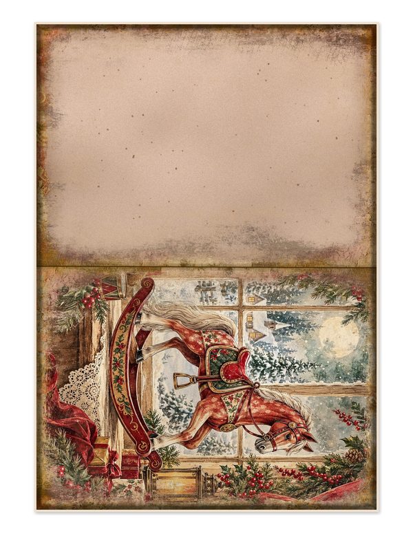 Vintage Christmas Morning Junk Journal Kit: Printable Papers, Cards, Tags (Digital Download) — image 33