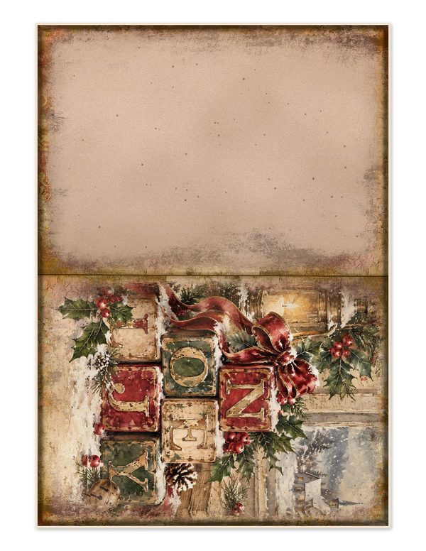 Vintage Christmas Morning Junk Journal Kit: Printable Papers, Cards, Tags (Digital Download) — image 34