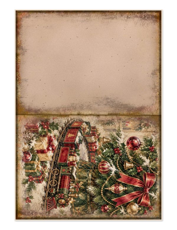 Vintage Christmas Morning Junk Journal Kit: Printable Papers, Cards, Tags (Digital Download) — image 35