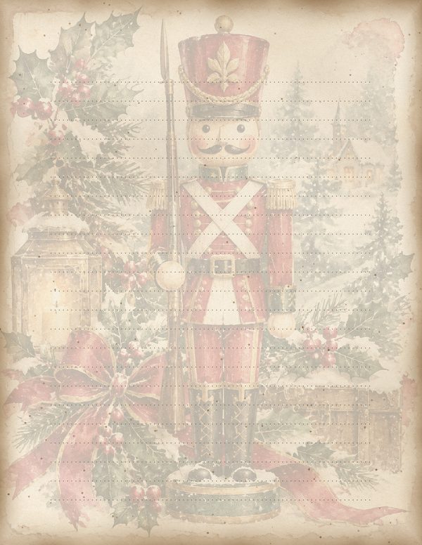 Vintage Christmas Morning Junk Journal Kit: Printable Papers, Cards, Tags (Digital Download) — image 61