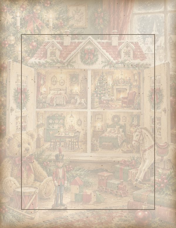 Vintage Christmas Morning Junk Journal Kit: Printable Papers, Cards, Tags (Digital Download) — image 62