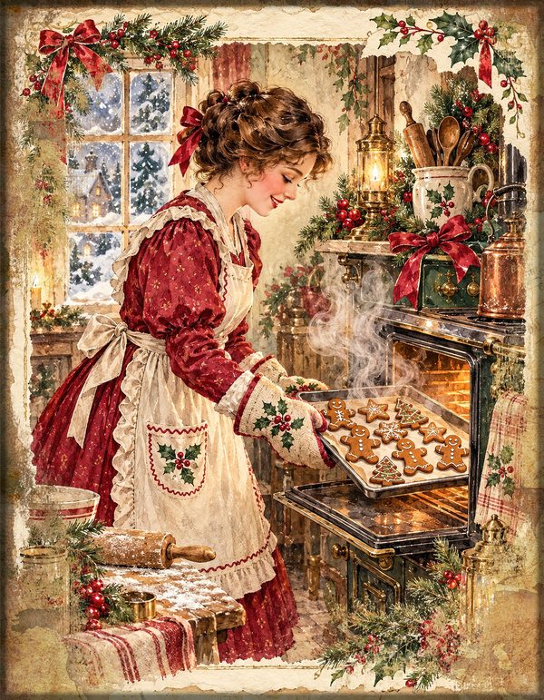 Twelvetide Junk Journal Kit: Printable Pages, Cards, Tags and Ephemera - Christmastide - Commercial Use — image 1