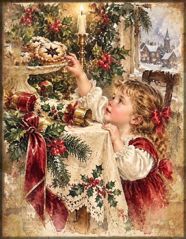 Twelvetide Junk Journal Kit: Printable Pages, Cards, Tags and Ephemera - Christmastide - Commercial Use — image 3